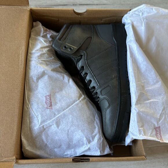 LEVI’S BB HI NL - SNEAKER BOOT BLACK SZ 8.5  NWT IN‎ PACKAGING - Picture 7 of 10